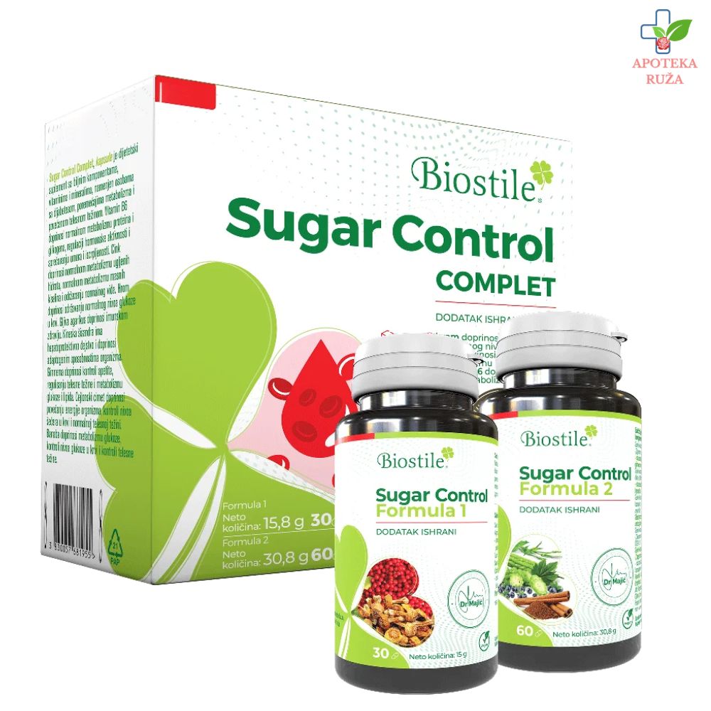 Biostile Sugar Control komplet 30 kapsula + 60 kapsula