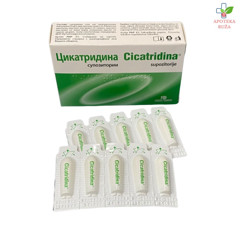 Cicatridina supozitorije 10 komada