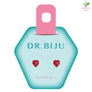 DR.BIJU minđuše Heart 5,5mm Light Siam