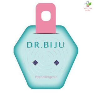 DR.BIJU minđuše Square 4mm Tanzanite