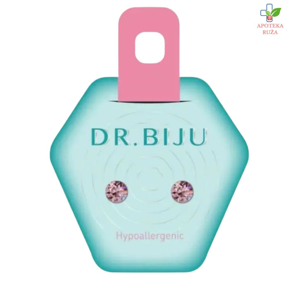 DR.BIJU minđuše Xiri 5,3mm Light Rose