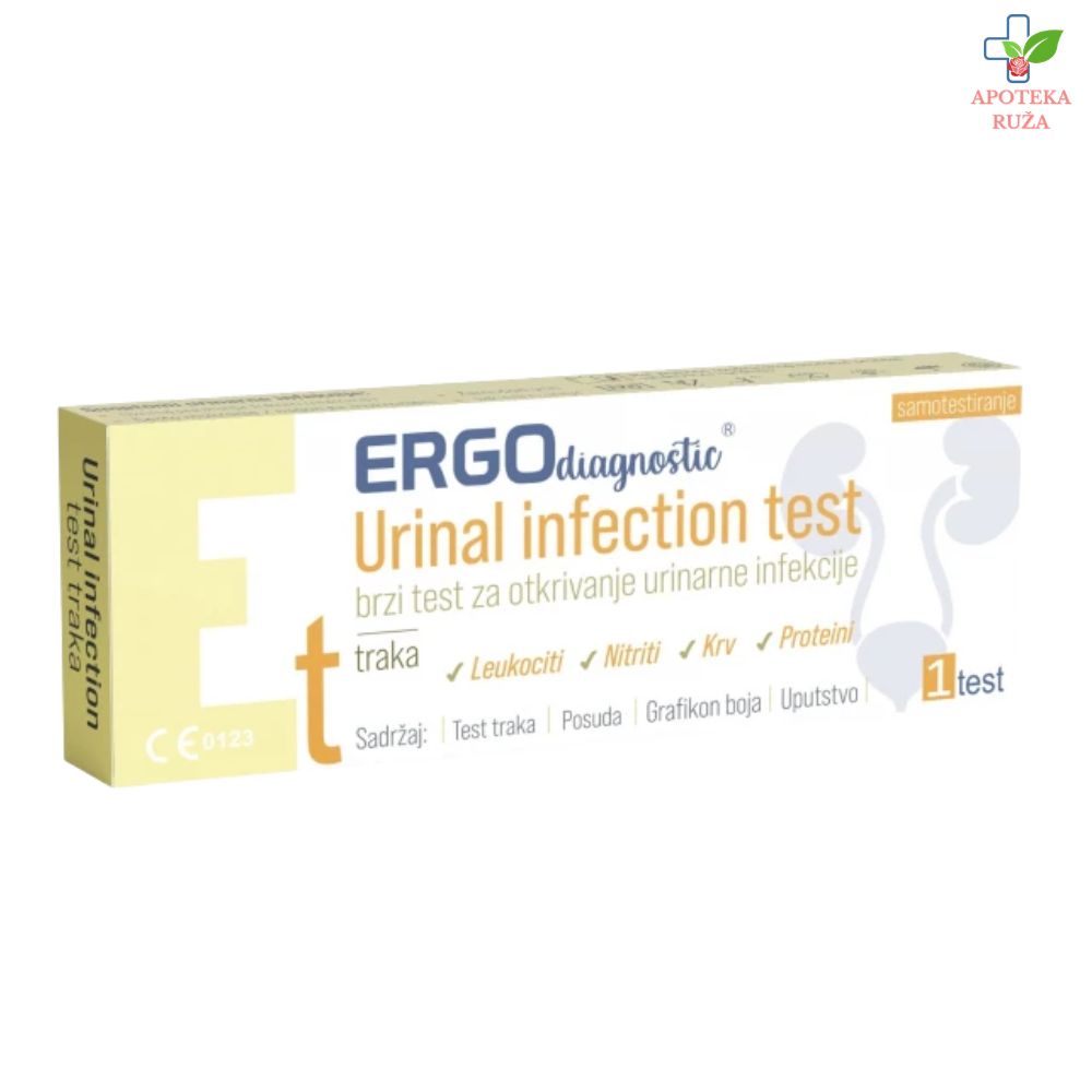 Ergo test za samotestiranje i identifikaciju urinarnih infekcija 1 komad
