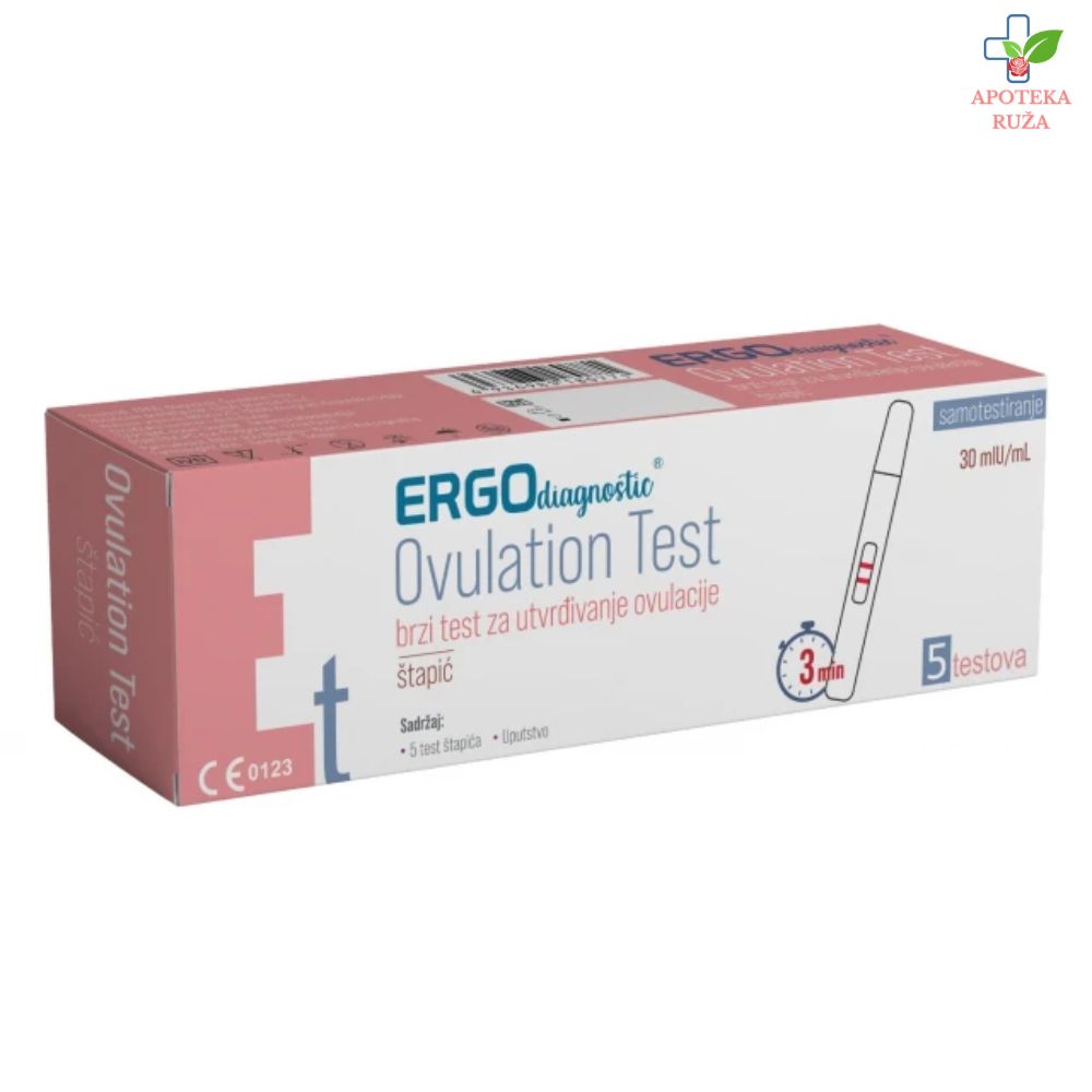 Ergo test za samotestiranje i proveru ovulacije 5 komada
