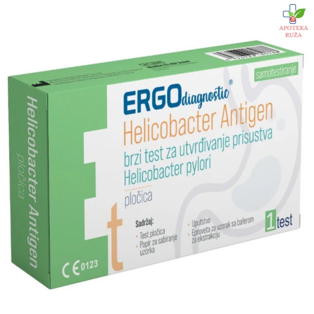 Ergo test za samotestiranje na Heliko bakteriju iz fecesa 1 komad