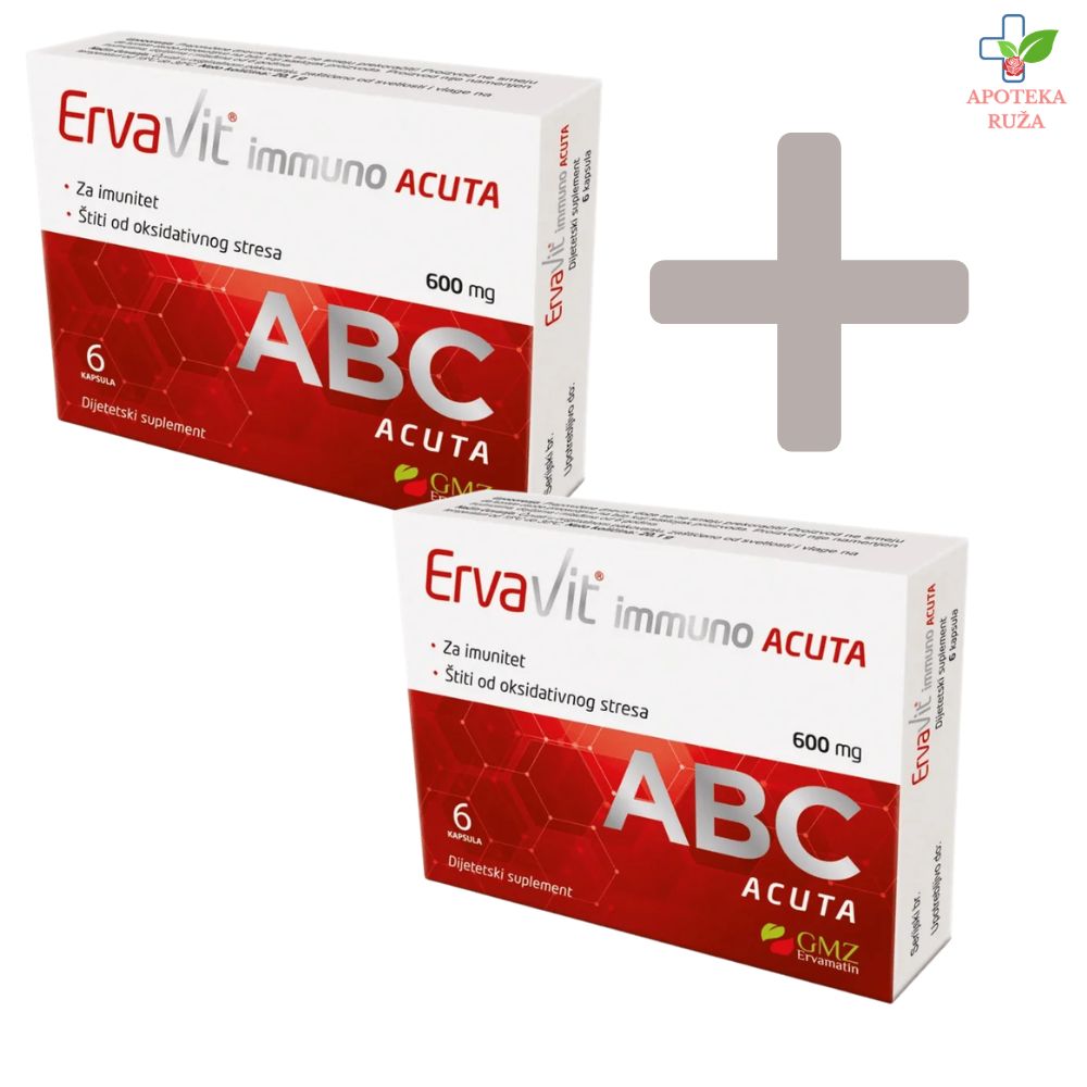 Ervavit Immuno ABC Acuta 6 kapsula 1+1 GRATIS