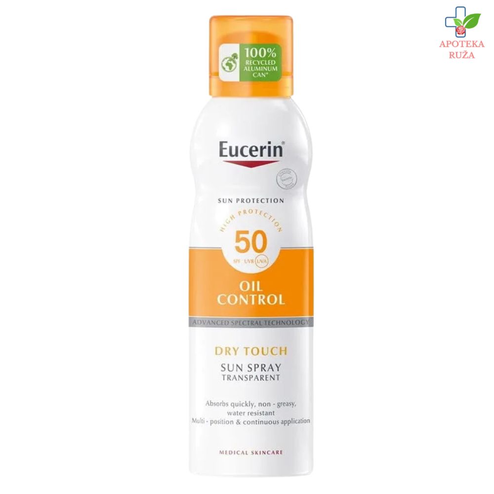 Eucerin Oil Control SPF 50+ sprej 200ml 69758