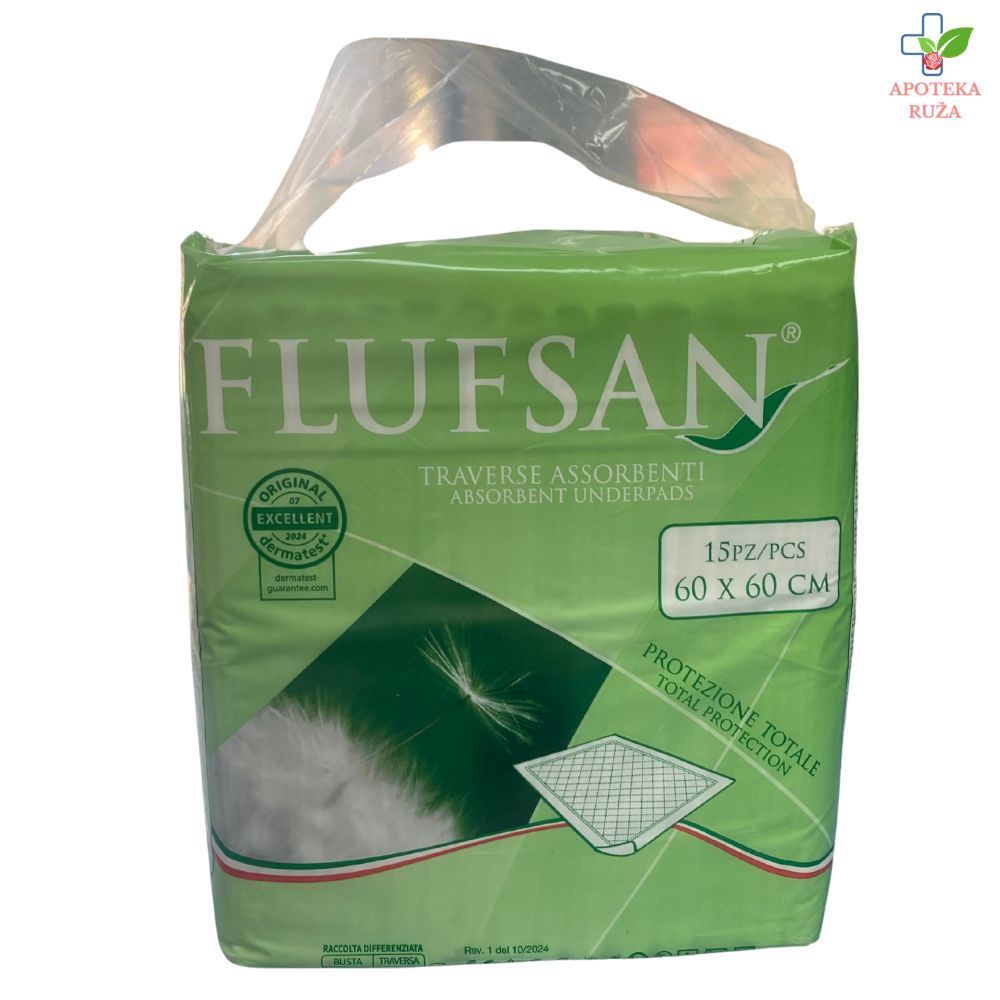 Flufsan podmetači 60cm x 60cm 15 komada