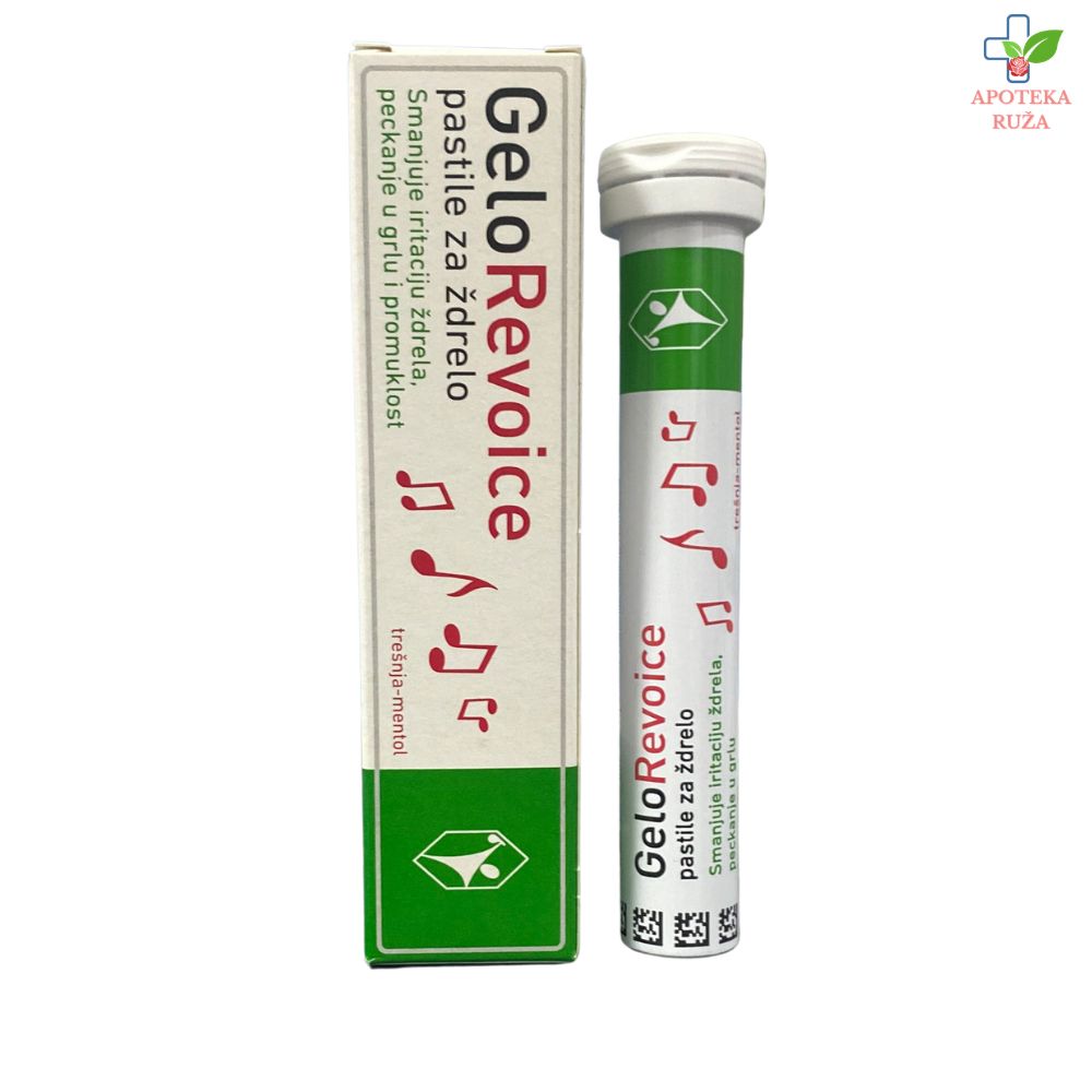 Gelorevoice za grlo (trešnja-mentol) 20 pastila