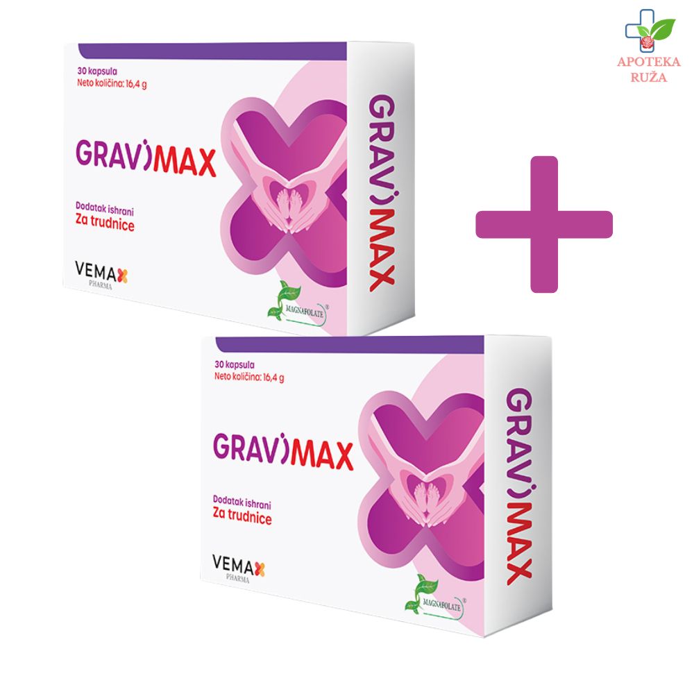 Gravimax 30 kapsula 1+1 GRATIS