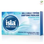 Isla Medic Acute pastile za grlo protiv promuklosti i bola 20 komada BEZ ŠEĆERA