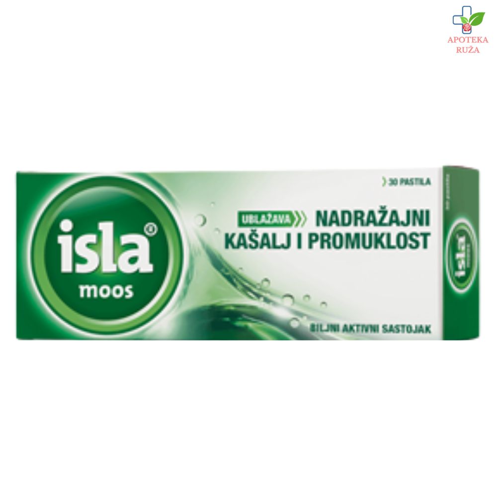 Isla Moos pastile za grlo protiv promuklosti i suvog kašalja 30 komada