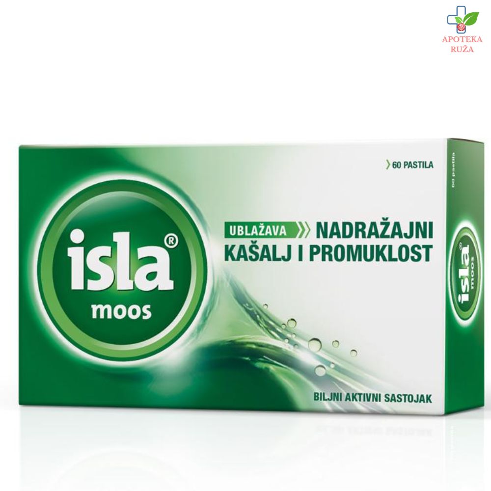 Isla Moos pastile za grlo protiv promuklosti i suvog kašalja 60 komada