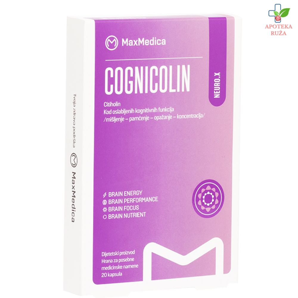 Max Medica Cognicolin za bolje pamćenje 20 kapsula