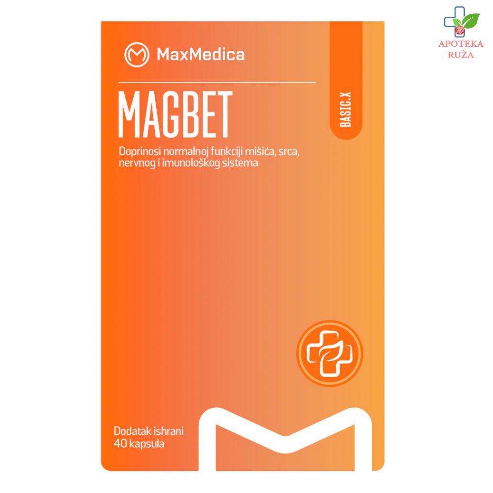 Max Medica Magbet Magnezijum + kompleks B vitamina 40 tableta