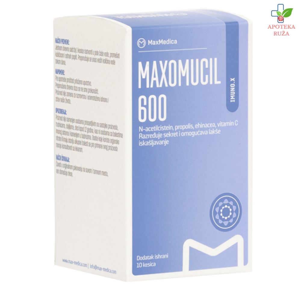 Max Medica Maxomucil 600 10 kesica
