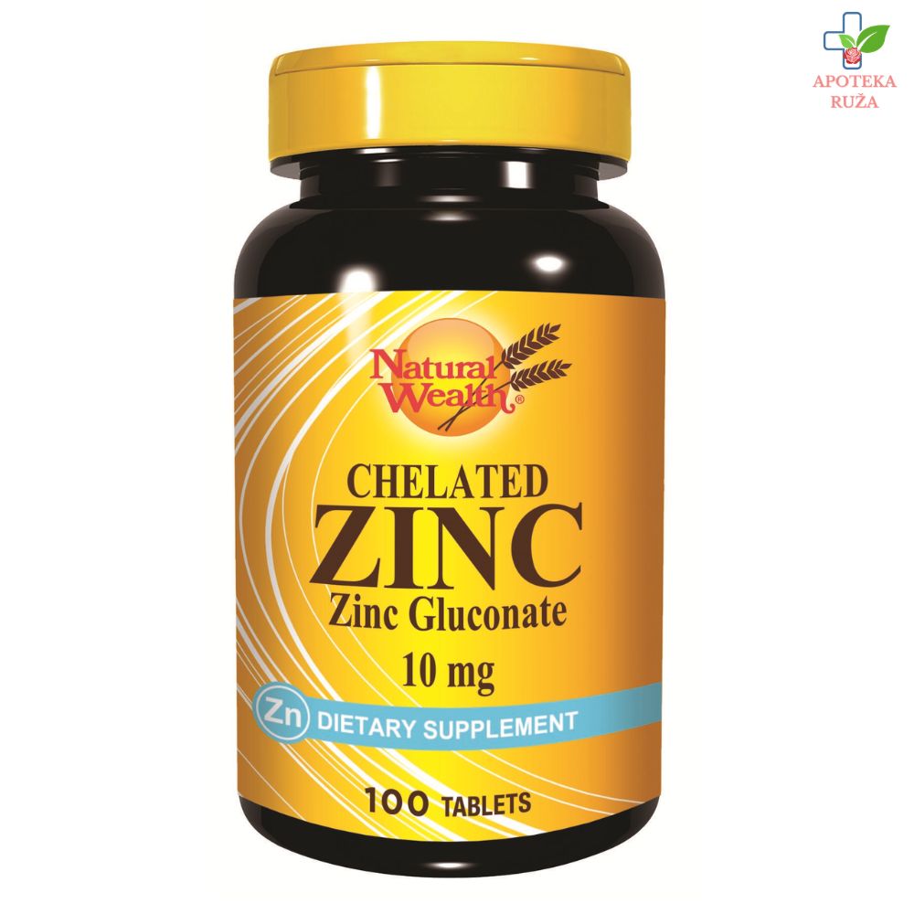 Natural Wealth Helirani cink 10 mg 100 tableta