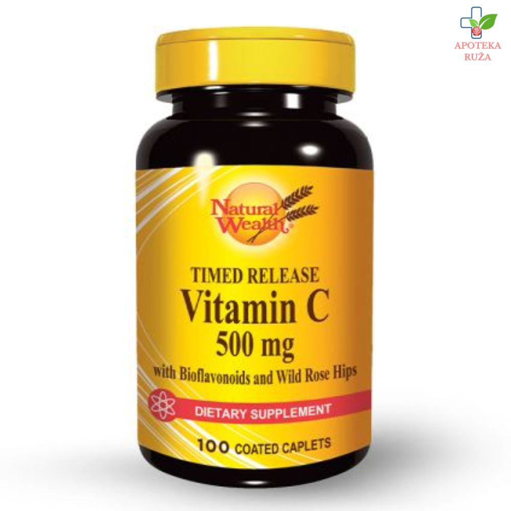 Natural Wealth Vitamin C-500 sa vremenskim otpuštanjem 100 tableta