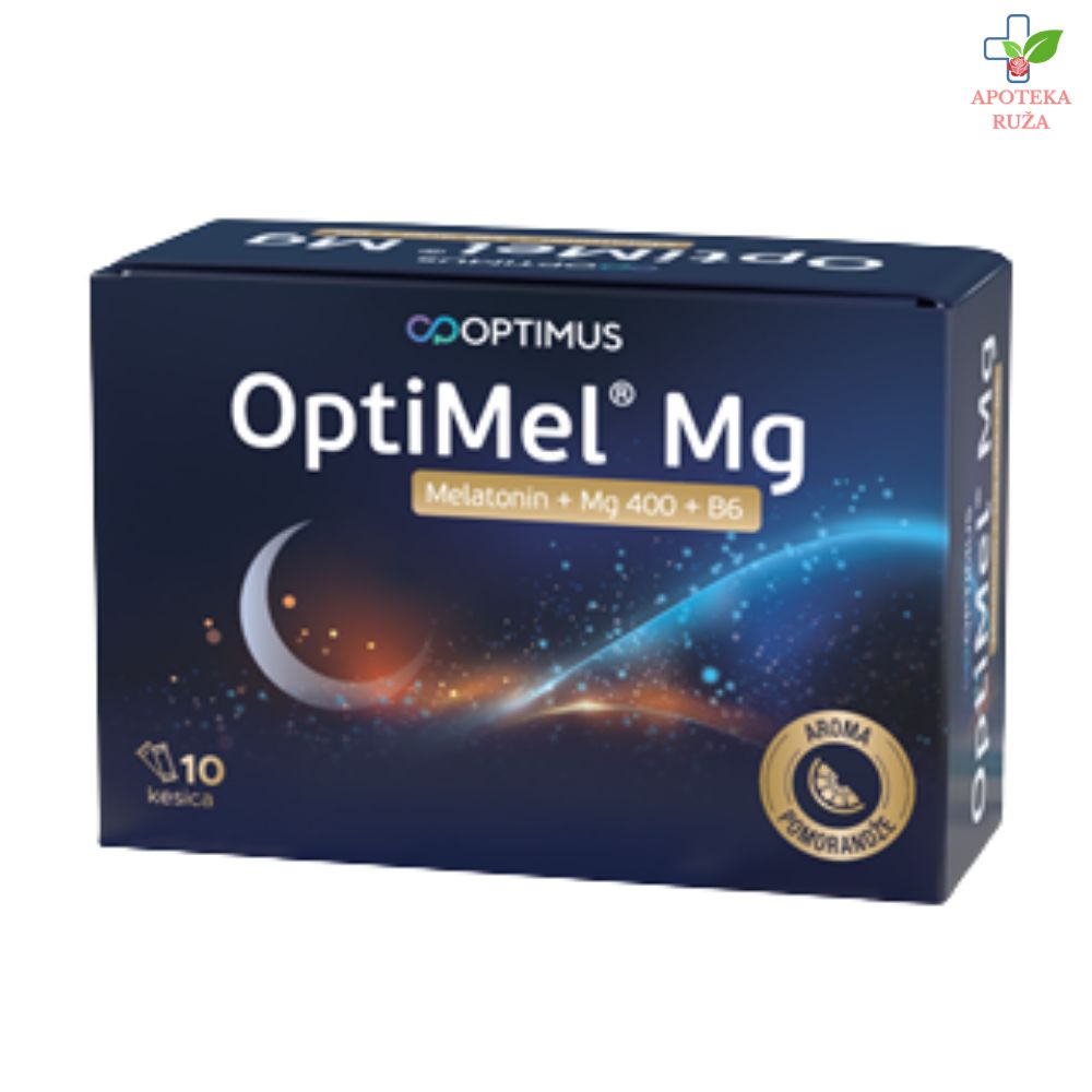 Optimel Mg (melatonin + magnezijum + vitamin B6) 10 kesica