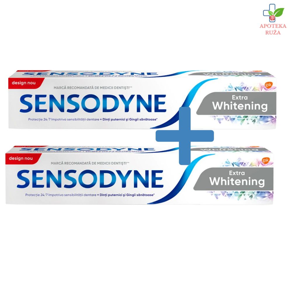 Sensodyne Extra Whitening 75ml 1+1 GRATIS