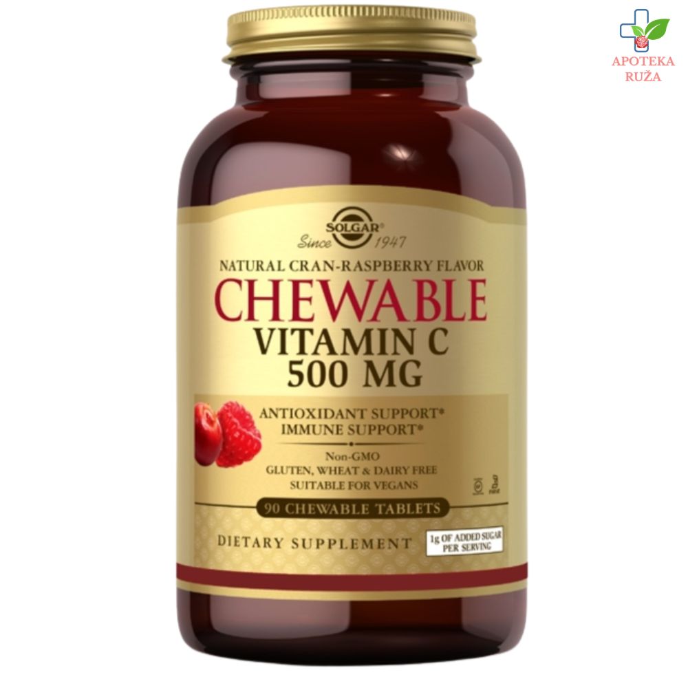 Solgar Chewable Vitamin C 500 mg 90 tableta za žvakanje
