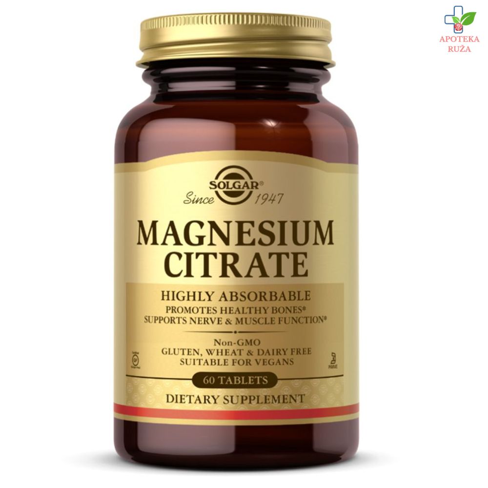 Solgar Magnezijum Citrat 200 mg 60 tableta