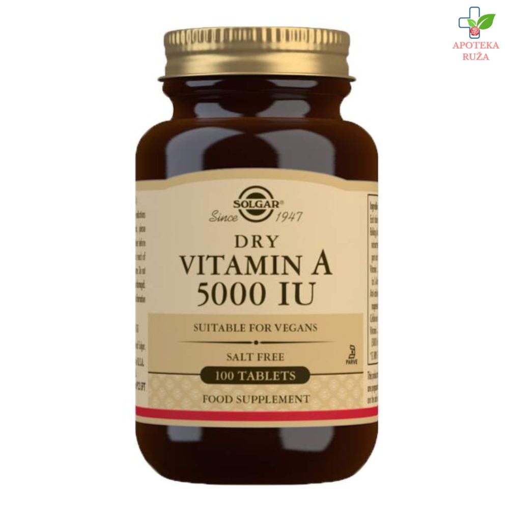 Solgar Vitamin A 5000 IU 100 tableta