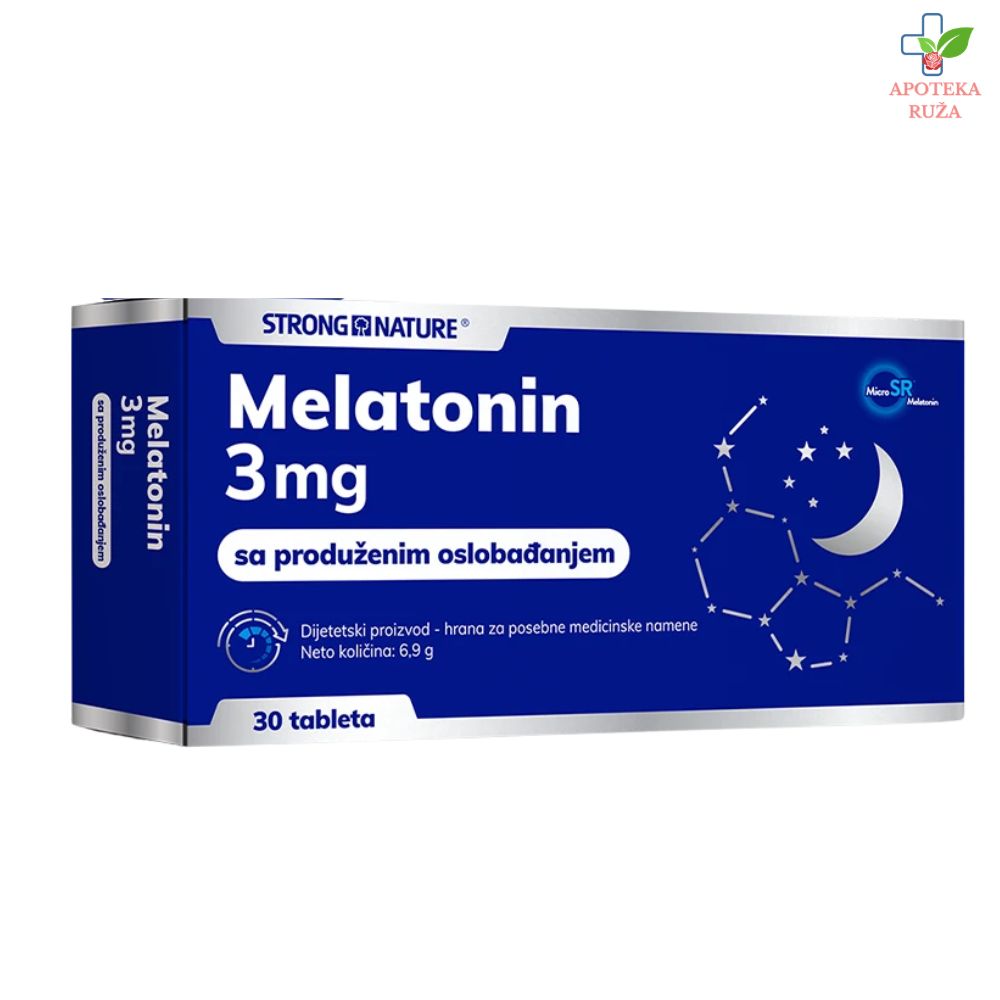 Strong Nature Melatonin za kvalitetniji san 30x3mg