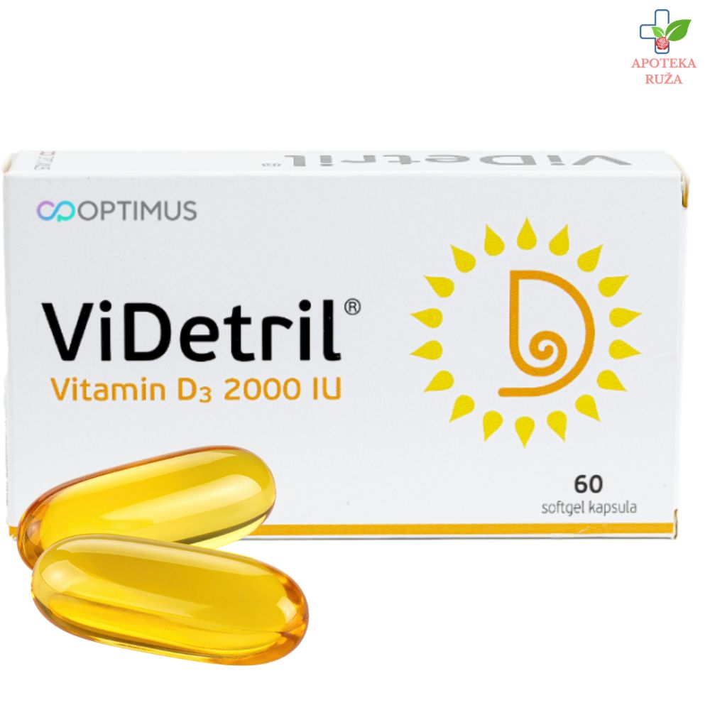 Videtril (vitamin D3) 2000IU 60 kapsula