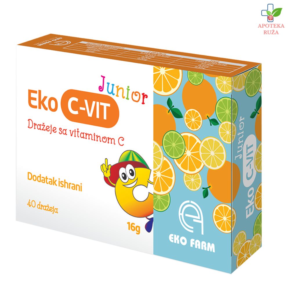 Vitamin C Junior 40x50mg dražeje Ekofarm
