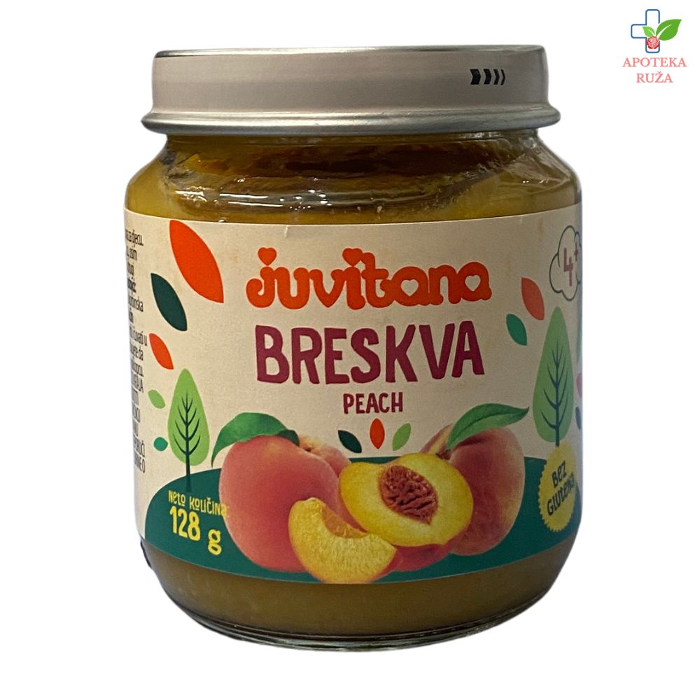 Juvitana kaša breskva 128g