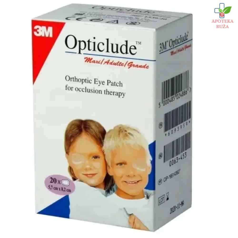 Opticlude Junior flasteri 5,7×8,2 20 komada 1539