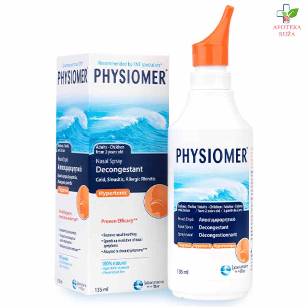 Physiomer Hypertonic sprej za decu od 2+ 135ml