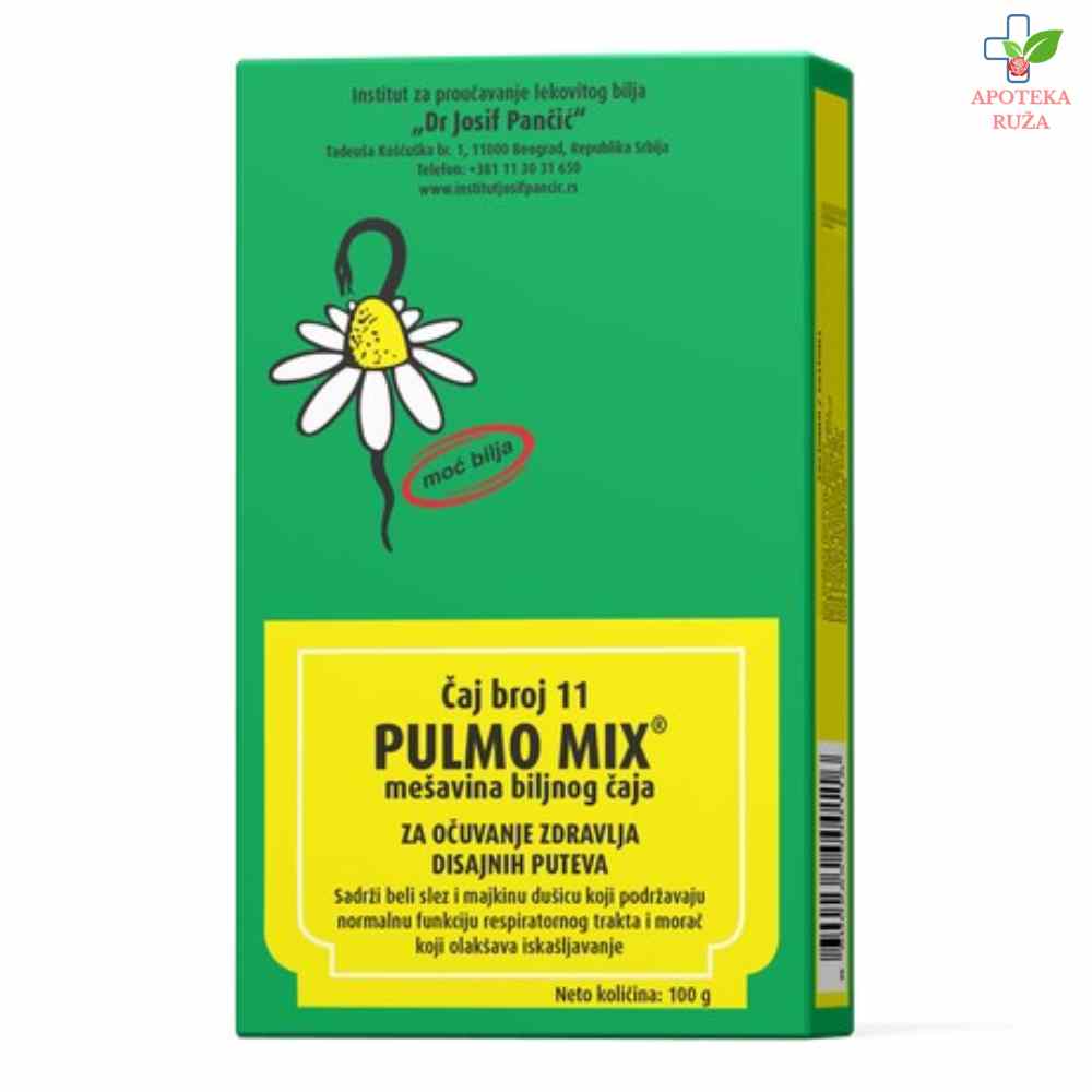 Čaj br 11 Pulmo Mix za čićenje pluća i bolju funkciju disajnih puteva 100g